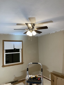 Ceiling Paint Front Bedroom Done